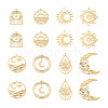 16Pcs 8 Style 201 Stainless Steel Pendants STAS-TA0004-80-11