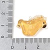 Handmade Gold Foil Lampwork Pendants LA-CBAD4D2-01A-4