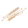 Brass Micro Pave Clear Cubic Zirconia Big Pendants CU-CBAEC99-01G-2