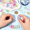 100Pcs Transparent Acrylic Beads TACR-SP0001-24-3