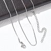 10Pcs 1MM 304 Stainless Steel Box Chain Necklaces NJEW-G203-07P-1