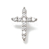 Brass Micro Pave Clear Cubic Zirconia Pendants CU-CBA9883-05C-P-1