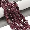 Natural Strawberry Quartz(Dyed & Heated) Beads Strands G-P497-01E-88-2