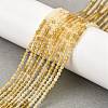 Natural Citrine(Heated) Beads Strands G-G259-D03-2mm-1