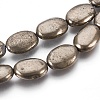 Natural Pyrite Beads Strands G-E499-02A-1