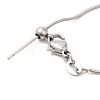 Non-Tarnish 304 Stainless Steel Snake Chain Necklace for Women NJEW-G104-01P-3