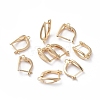 Brass Hoop Earring Findings with Latch Back Closure KK-L180-113G-1