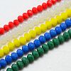 Imitation Jade Glass Bead Strands GLAA-F001-4x3mm-M-1