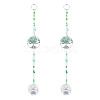 Glass Teardrop Window Hanging Suncatchers HJEW-TADJ0004-2