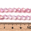 Anti-Tarnish Electroplate Bicone Glass Beads Strands EGLA-T021-6mm-16-02-4