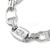 Anti-Tarnish 201 Stainless Steel Oval Link Chain Necklace & Bracelets Set SJEW-G083-02P-2