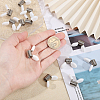 BENECREAT 12Pcs Stainless Steel Beading Stoppers TOOL-BC0002-50-3