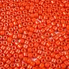 Opaque Baking Paint Glass Seed Beads SEED-T008-02J-3