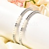 Brass Beaded Stretch Bracelets for Women BJEW-U018-01P-1