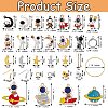 117Pcs DIY Astronaut Charm Earrings Making Kit DIY-SZ0006-40-2