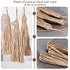 Gorgecraft 10Pcs Natural Jute Style Tassel AJEW-GF0005-11B-4