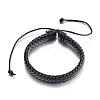 Adjustable Braided PU Leather Cord Bracelets BJEW-P099-11A-1