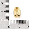 26Pcs 26 Styles Brass Micro Pave Clear Cubic Zirconia Initial Spacer Bars KK-E802-34G-4