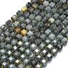 Natural Eagle Eye Stone Beads Strands G-K389-A02-01-1