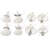 Glass Pearl & Shell Pendant PALLOY-GO00021-1