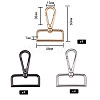 Zinc Alloy Swivel Clasps PALLOY-SZ0001-01-4