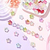 50Pcs 10 Colors Electroplate Baking Paint Glass Beads EGLA-YW0005-61-4