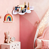 Cloud Shape Wood Wall-mounted Storage Rack AJEW-WH0816-412A-4