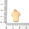 304 Stainless Steel Micro Pave Cubic Zirconia Pendants LS-STAS-D305-02G-D-3