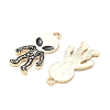 Skull Alloy Enamel Pendants AL-CBAD3B4-04G-02-2