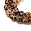 Natural Tibetan 3-Eye dZi Agate Beads Strands G-A240-A02-01-4