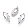 304 Stainless Steel Stud Earring Findings X-STAS-L238-072P-1