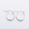 304 Stainless Steel Hoop Earrings EJEW-H327-08-1