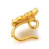 Brass Hoop Clasps KK-H506-09MG-3