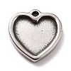 Non-Tarnish 304 Stainless Steel Charms Cabochons Settings X-STAS-B024-67P-1
