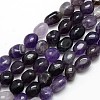 Natural Amethyst Nuggets Beads Strands G-L154-14-1