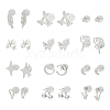 2 Pairs Alloy Stud Earrings for Women EJEW-FS0001-27J-2