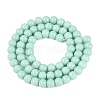 Opaque Solid Color Glass Beads Strands X-GLAA-T032-P6mm-21-3