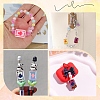 14Pcs 7 Colors UV Plating Rainbow Iridescent Acrylic Enamel Beads SACR-YW0005-06-6