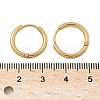 Ion Plating(IP) 304 Stainless Steel Huggie Hoop Earrings X-EJEW-F111A-17mm-G-3