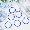 3 Pairs Spray Painted Alloy Hoop Earrings EJEW-SP0001-21B-4
