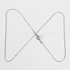 304 Stainless Steel Snake Chain Necklace Making STAS-P045-11P-2
