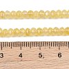 Dyed Natural Malaysia Jade Rondelle Beads Strands G-E316-2x4mm-47-6
