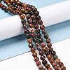 Natural Polychrome Jasper/Picasso Stone/Picasso Jasper Beads Strands G-E571-25A-2