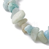 Natural Amazonite & Synthetic Turquoise Beaded Stretch Bracelets for Women BJEW-JB10750-01-4