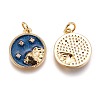 Alloy Enamel Pendants PALLOY-P435-42-RS-1