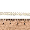 Electroplate Glass Beads Strands GLAA-Q105-03-04-4