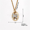 Chic Star Pendant Necklace with Colorful Hollow Design DO4005-1-1