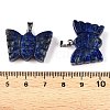 Natural Lapis Lazuli Carved Butterfly Pendants G-N342-01C-4