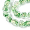 Handmade Foil Glass Beads Strands FOIL-Q002-05D-3