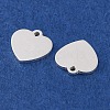 925 Sterling Silver Blank Heart Charms STER-F057-03S-01-2